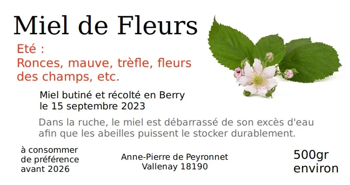 Etiquette été 2023